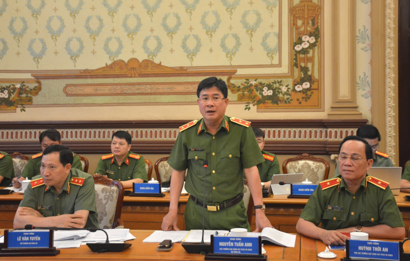 Thứ trưởng Lê Văn Tuyến làm việc với UBND TP Hồ Chí Minh về công tác PCCC và CNCH -6