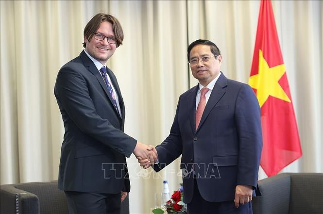 Thủ tướng Phạm Minh Chính làm việc với các doanh nghiệp Estonia, thúc đẩy triển khai các dự án tại Việt Nam -0