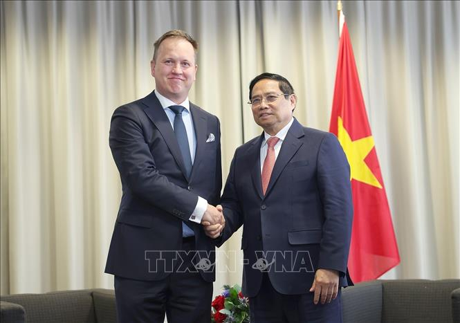 Thủ tướng Phạm Minh Chính làm việc với các doanh nghiệp Estonia, thúc đẩy triển khai các dự án tại Việt Nam -0