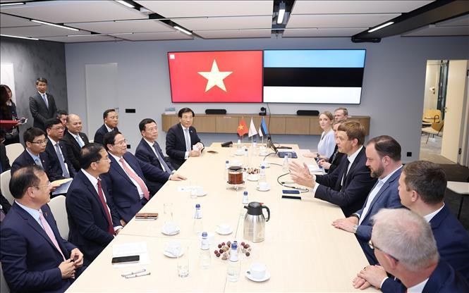 Thủ tướng Phạm Minh Chính làm việc với các doanh nghiệp Estonia, thúc đẩy triển khai các dự án tại Việt Nam -0
