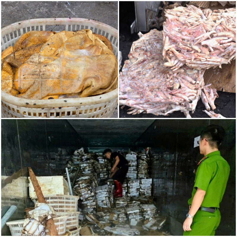 Ngăn chặn hơn 25 tấn thực phẩm bốc mùi hôi thối chuẩn bị đưa vào quán nướng -0