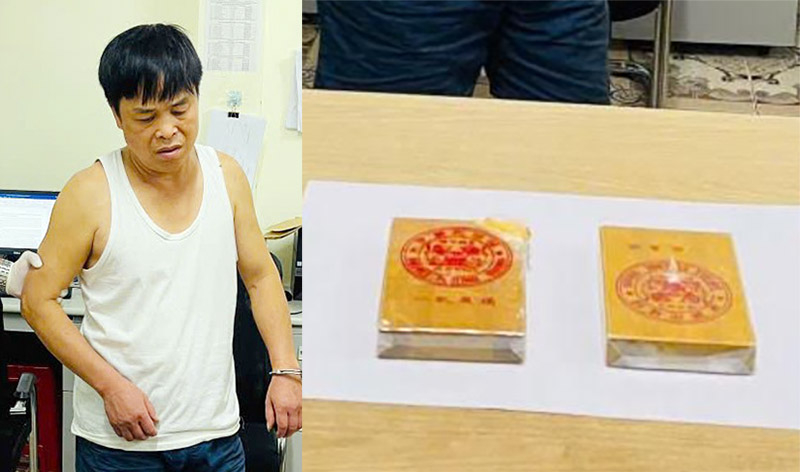Bắt quả tang đối tượng vận chuyển trái phép 2 bánh heroin -0