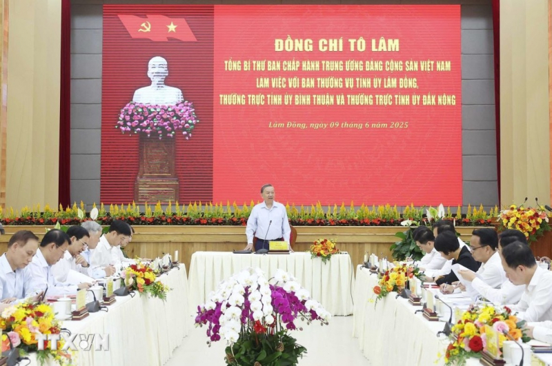 Toàn văn phát biểu của Tổng Bí thư tại buổi làm việc với tỉnh Lâm Đồng, Đắk Nông và Bình Thuận -1