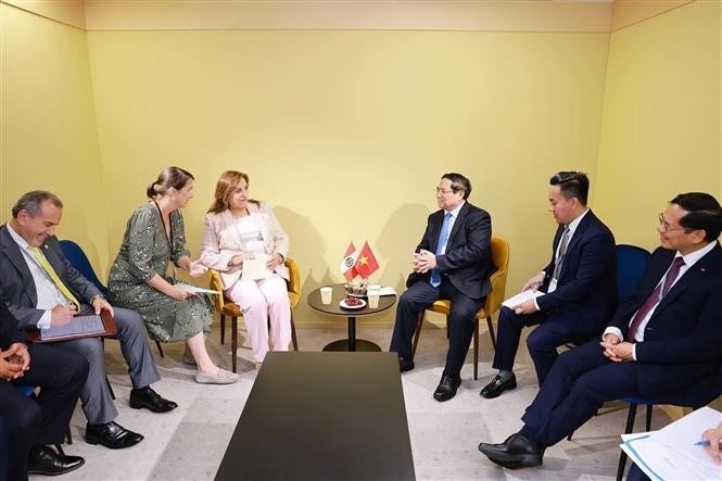 Vietnamese Prime Minister meets with Peruvian President in Nice -0