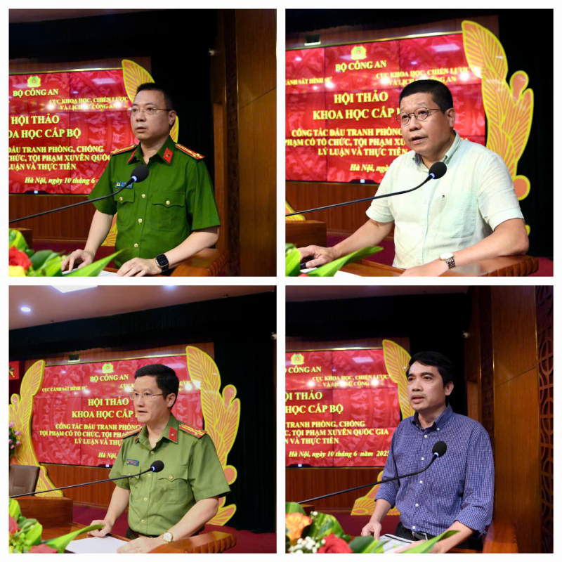 Hội thảo “Công tác đấu tranh phòng, chống tội phạm có tổ chức, tội phạm xuyên quốc gia - Lý luận và thực tiễn” -0