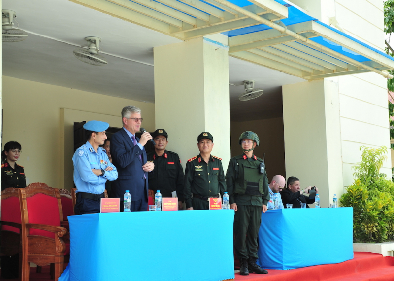 Phó tổng thư ký Liên hợp quốc đến thăm và làm việc với Văn phòng thường trực Bộ Công an về gìn giữ hòa bình Liên hợp quốc -0