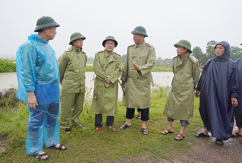 Công an Quảng Bình chủ động các phương án phòng chống mưa bão -0