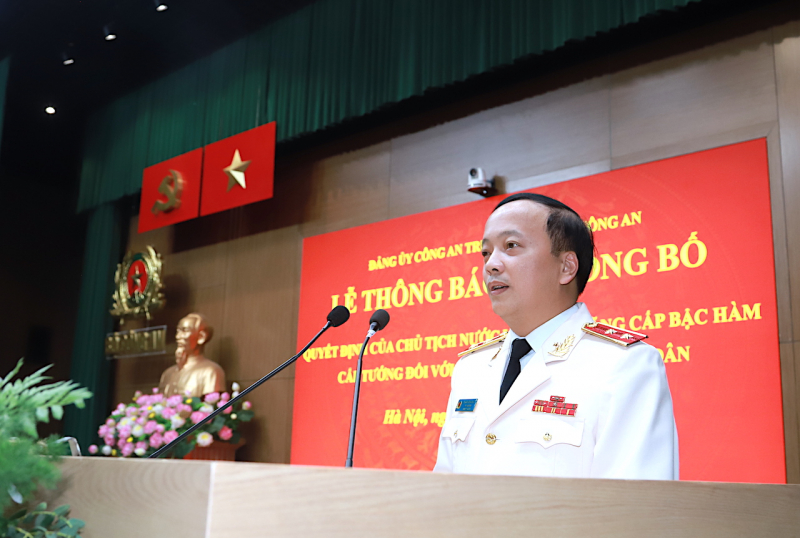 4 Thứ trưởng Bộ Công an được thăng cấp bậc hàm Thượng tướng, Trung tướng CAND -0