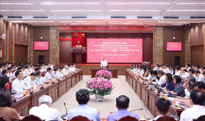 Tổng Bí thư Tô Lâm: Định hình một tầm nhìn mới cho Thủ đô trong thời đại mới -0