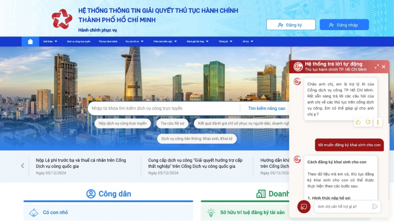 Trợ lý AI giúp nâng cao hiệu quả giải quyết thủ tục hành chính -0