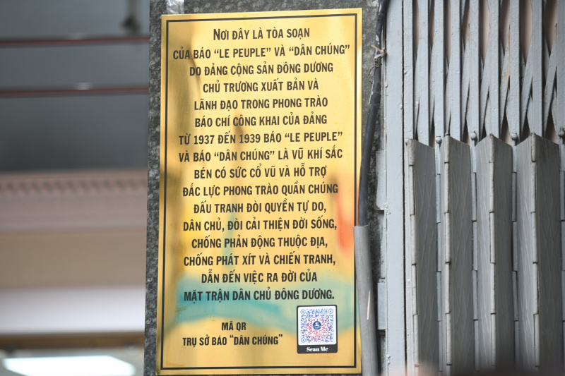 Ra mắt bảng hiệu Di tích lịch sử cấp Quốc gia “Trụ sở Báo Dân Chúng” -1