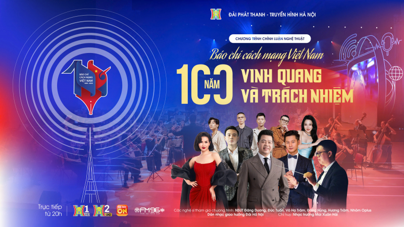 100 năm báo chí Cách mạng Việt Nam được tái hiện sống động bằng công nghệ Hologram trên sân khấu Thủ đô -0
