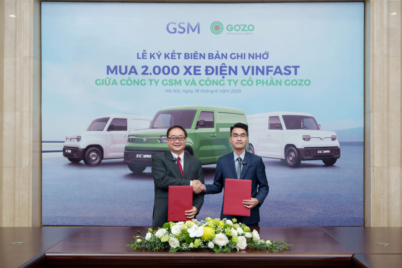 GOZO Express mua 2.000 xe tải điện VinFast EC Van từ Xanh SM -0