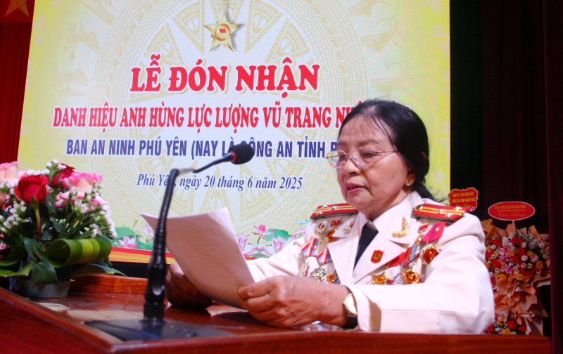 Ban An ninh tỉnh Phú Yên đón nhận danh hiệu Anh hùng lực lượng vũ trang nhân dân -0