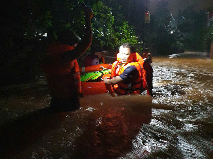 Lực lượng Công an Thái Nguyên triển khai các biện pháp ứng phó với mưa lớn, ngập lụt -0