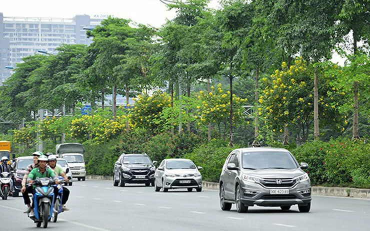 Hà Nội phân làn cứng trên hai tuyến đường vành đai then chốt từ 1/7 -0