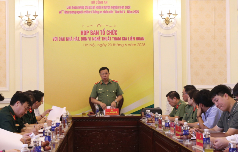 Sẵn sàng cho Liên hoan sân khấu về “Hình tượng người chiến sĩ Công an” lần thứ V -0