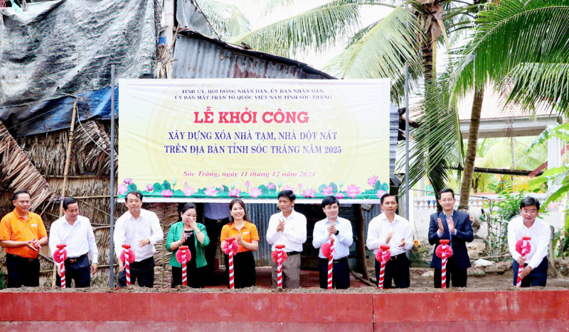 Sóc Trăng hoàn thành 100% chương trình xóa nhà tạm, nhà dột nát -0