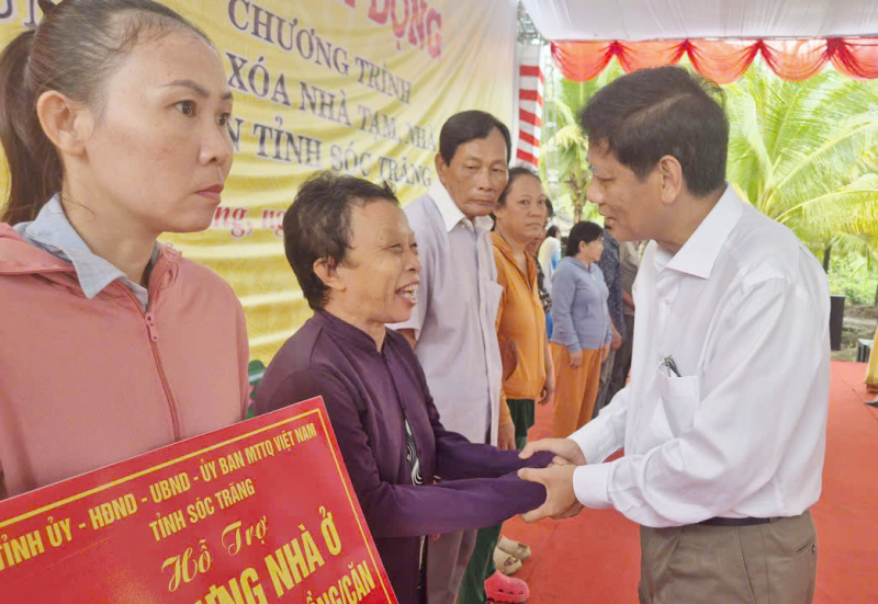 Sóc Trăng hoàn thành 100% chương trình xóa nhà tạm, nhà dột nát -0