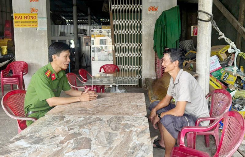 Thiếu tá Công an làm tốt công tác tham mưu giữ gìn an ninh trật tự tại cơ sở -0