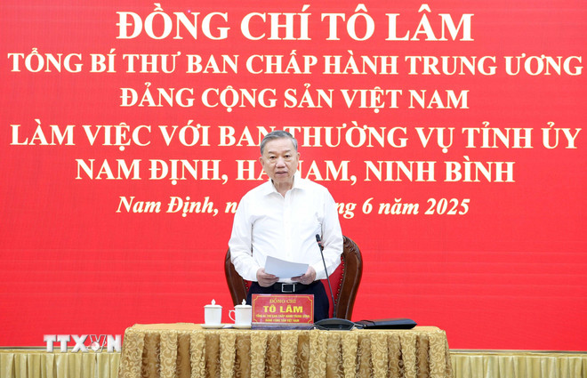 Tổng Bí thư: Hợp nhất 3 tỉnh Nam Định, Hà Nam và Ninh Bình là bước đi tất yếu -0
