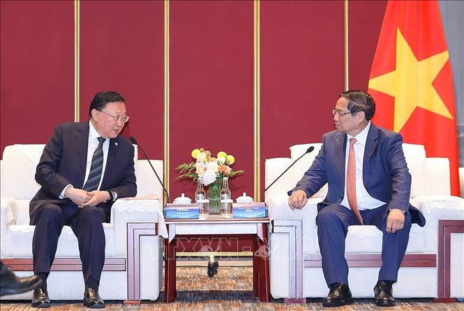 Thủ tướng Phạm Minh Chính làm việc với các tập đoàn lớn của Trung Quốc -0