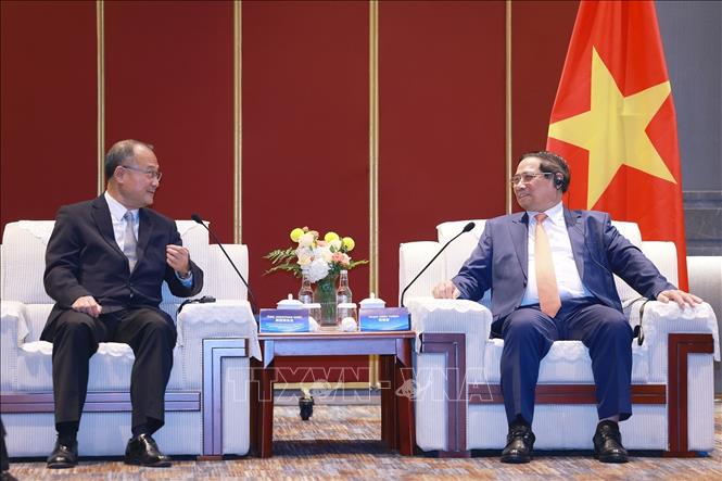Thủ tướng Phạm Minh Chính làm việc với các tập đoàn lớn của Trung Quốc -0