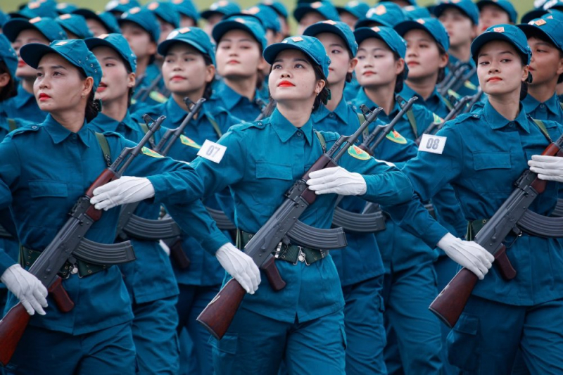 Hợp luyện lần I các lực lượng diễu binh, diễu hành kỷ niệm 80 năm Quốc khánh -0