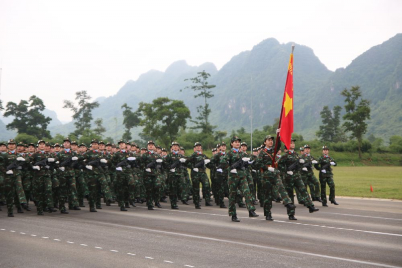 Hợp luyện lần I các lực lượng diễu binh, diễu hành kỷ niệm 80 năm Quốc khánh -0