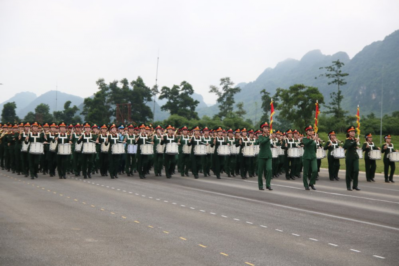 Hợp luyện lần I các lực lượng diễu binh, diễu hành kỷ niệm 80 năm Quốc khánh -0