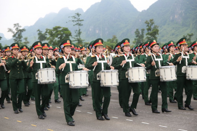 Hợp luyện lần I các lực lượng diễu binh, diễu hành kỷ niệm 80 năm Quốc khánh -1