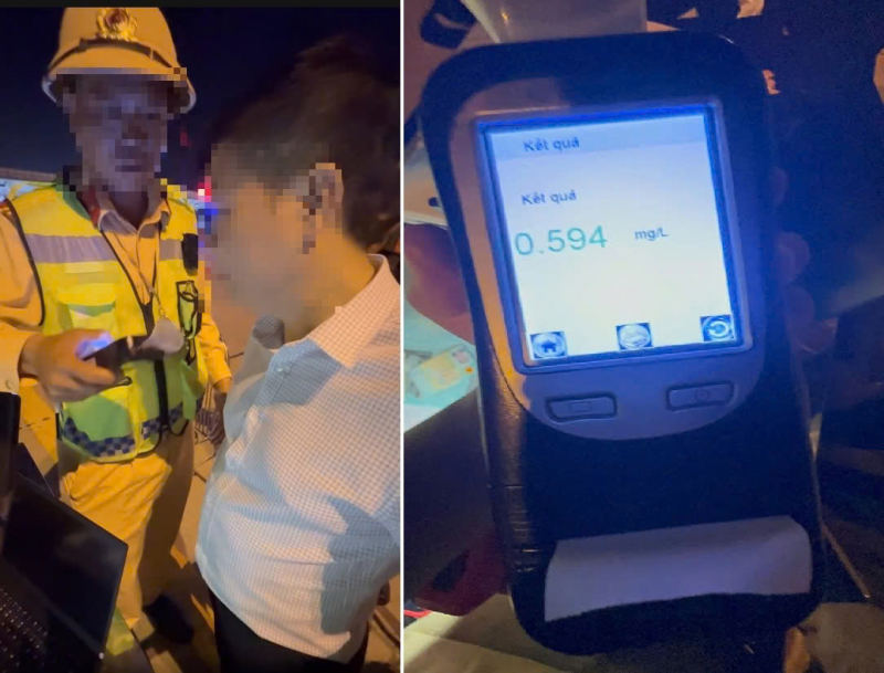 Lái xe vi phạm nồng độ cồn kịch khung khi điều khiển ô tô trên cao tốc -0