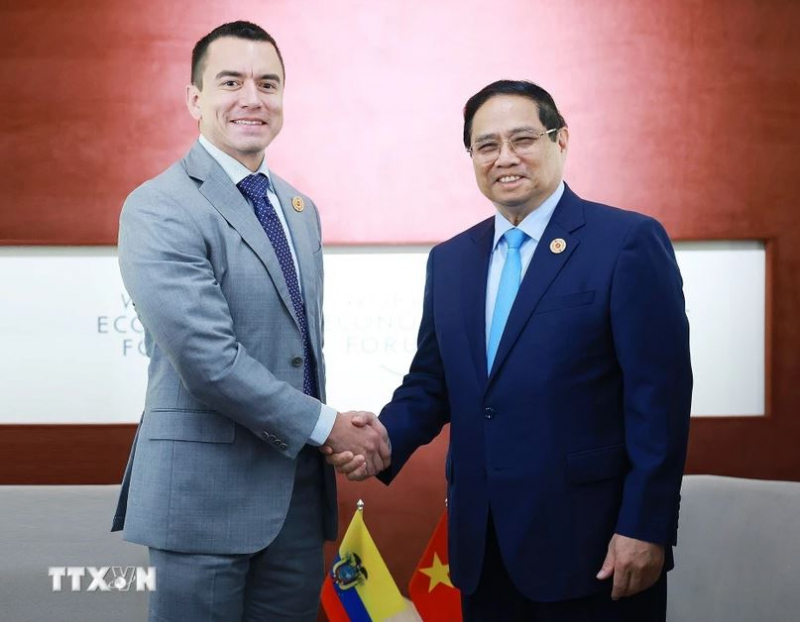 Thủ tướng Chính phủ Phạm Minh Chính gặp Tổng thống Ecuador Daniel Noboa -0