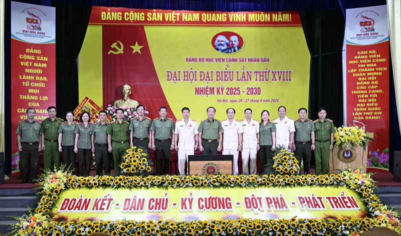 Đại hội Đảng bộ Học viện Cảnh sát nhân dân lần thứ XVIII nhiệm kỳ 2025-2030 -0