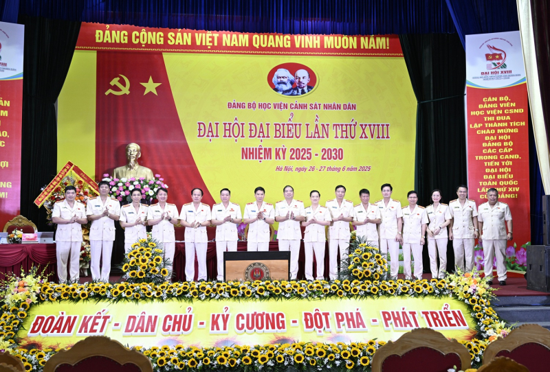 Đại hội Đảng bộ Học viện Cảnh sát nhân dân lần thứ XVIII nhiệm kỳ 2025-2030 -0
