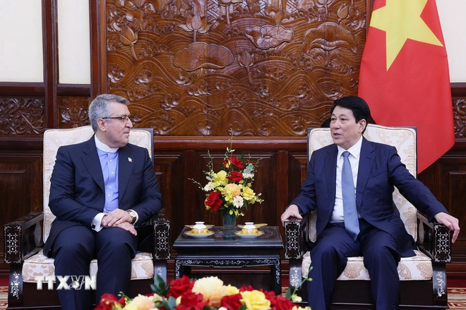 Chủ tịch nước Lương Cường tiếp Đại sứ Canada và Iran đến chào từ biệt -0