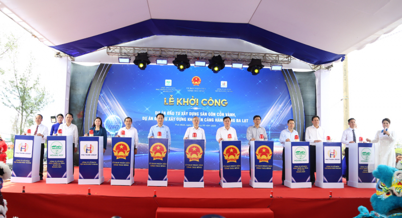Khởi công hai dự án trọng điểm của tỉnh Thái Bình -0