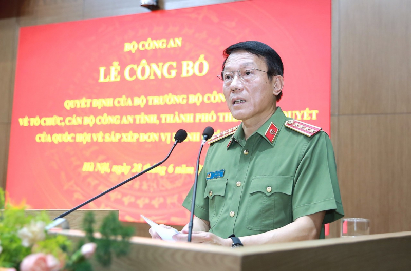 Bộ Công an công bố các Quyết định về tổ chức, cán bộ Công an tỉnh, thành phố -0