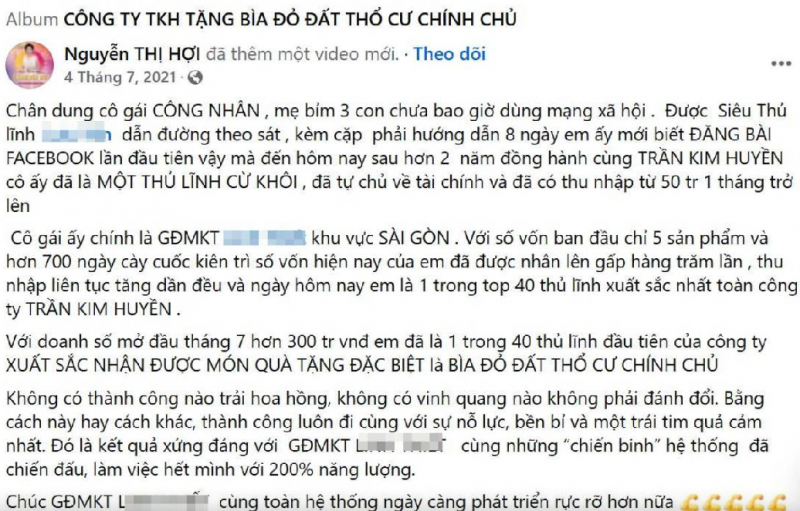 Thực hư Công ty Trần Kim Huyền “tặng biệt thự triệu đô” -0