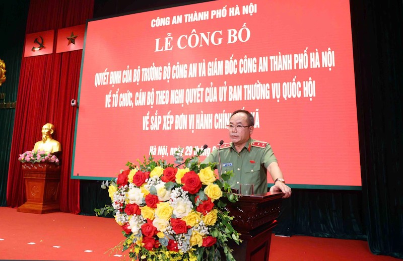 Công an TP Hà Nội ra mắt 126 Công an phường, xã theo mô hình tổ chức mới -0