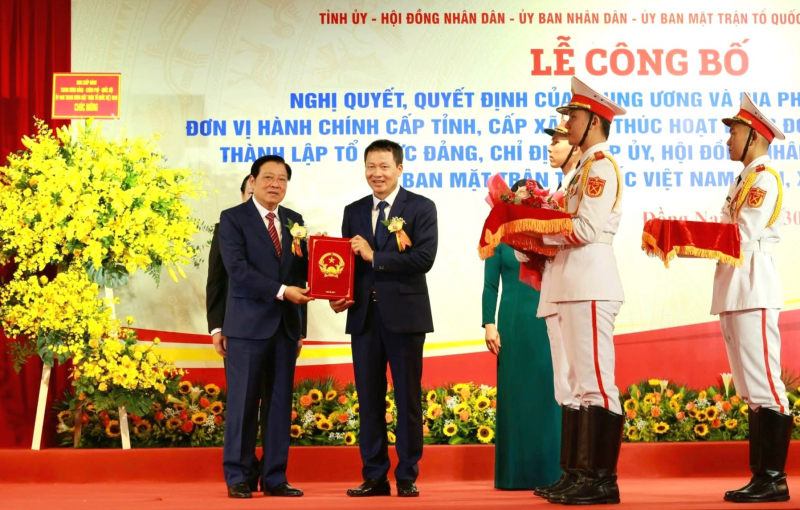Công bố các quyết định thành lập Đảng bộ tỉnh và nhân sự lãnh đạo tỉnh Đồng Nai mới -0