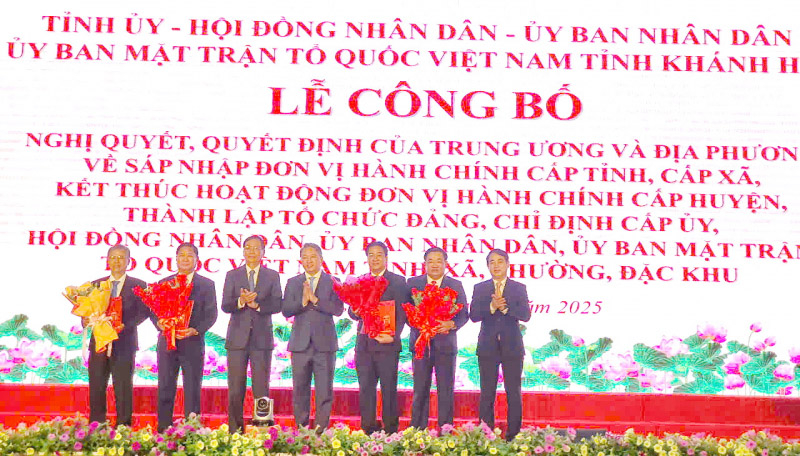 Công bố Nghị quyết, Quyết định về đơn vị hành chính tại tỉnh Khánh Hòa mới -1