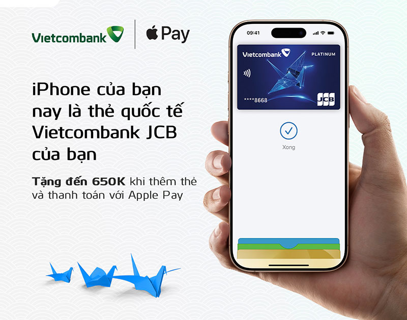 Vietcombank giới thiệu Apple Pay đến chủ thẻ quốc tế Vietcombank JCB -0