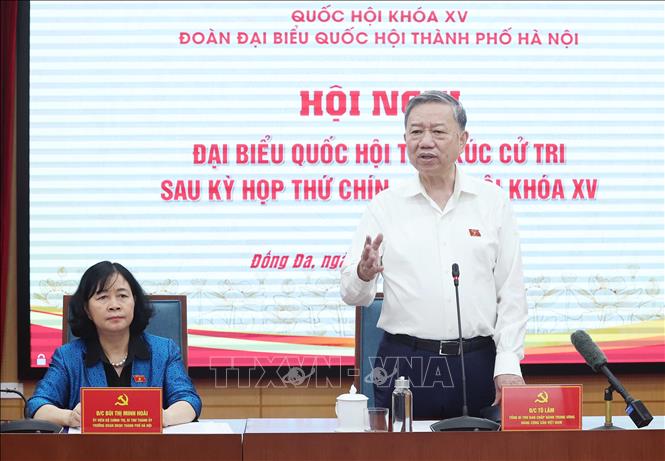 Tổng Bí thư Tô Lâm tiếp xúc cử tri Hà Nội sau Kỳ họp thứ 9, Quốc hội khóa XV -0