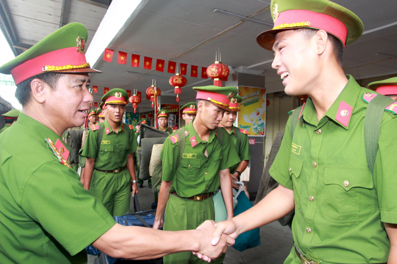 Những khoảnh khắc đầu tiên của các chiến sĩ Cảnh sát cơ động miền Nam tại Thủ đô -4
