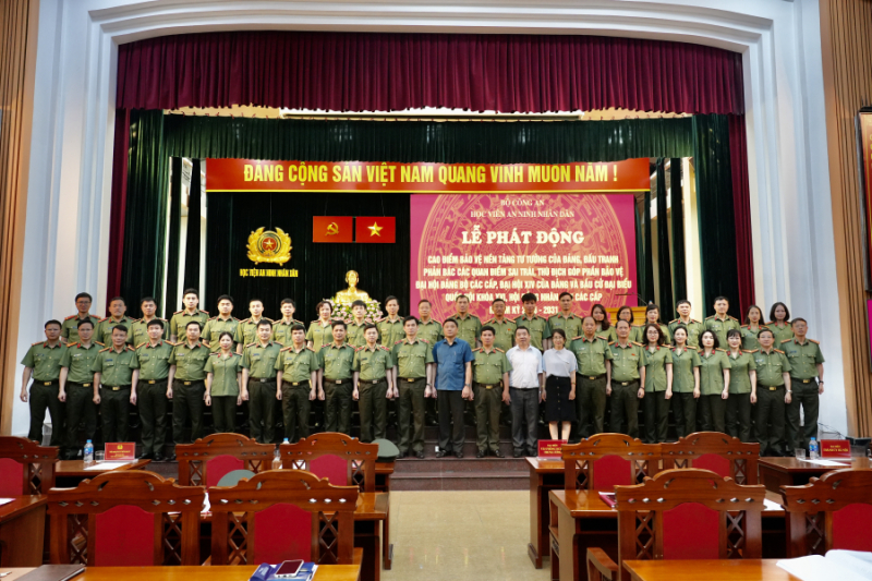 Học viện ANND phát động Cao điểm bảo vệ nền tảng tư tưởng của Đảng -0