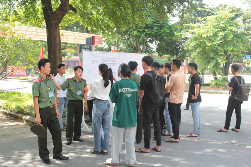 Tiếp sức cho thí sinh tham dự Kỳ thi đánh giá của Bộ Công an -0
