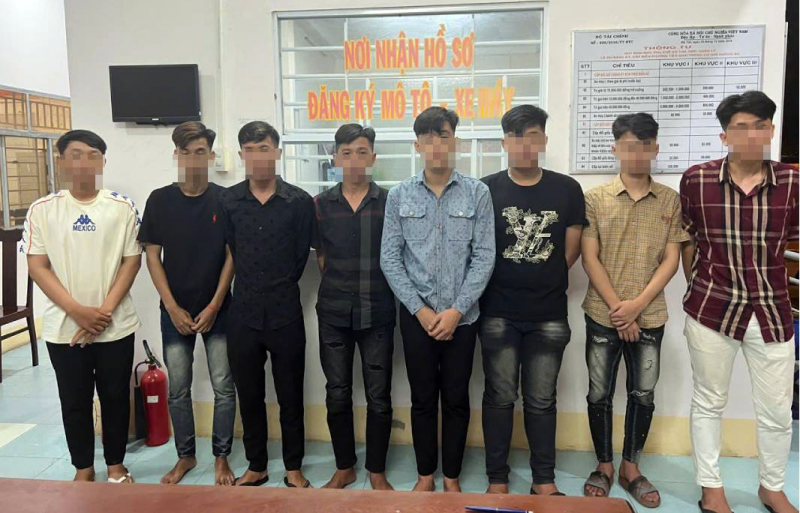 Công an phường biên giới ra quân xử lý thanh thiếu niên gây rối, đánh nhau -0