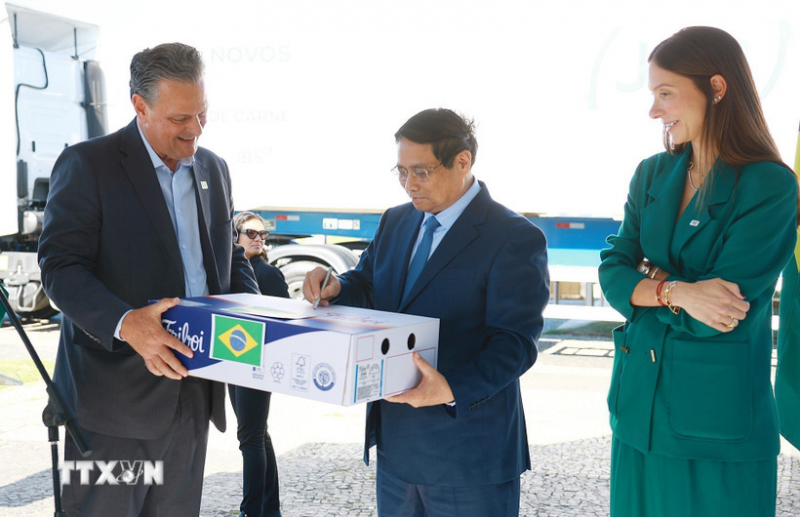 Thủ tướng Phạm Minh Chính tiếp Bộ trưởng Nông nghiệp Brazil -0