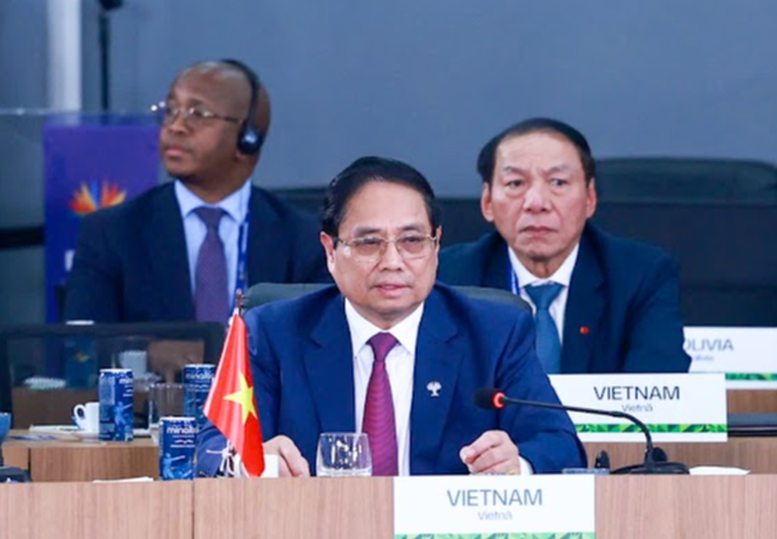Thủ tướng nêu 3 đề xuất quan trọng tại Phiên thảo luận cấp cao BRICS mở rộng -0